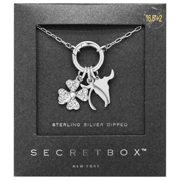 SECRET BOX MULTI CHARM 14K GOLD DIPPED NECKLACE