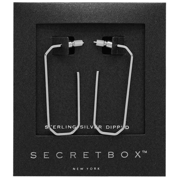 SECRET BOX OVAL SHAPE 14K GOLD DIPPED EARRING