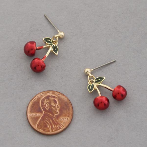 CHERRY DANGLE EARRING