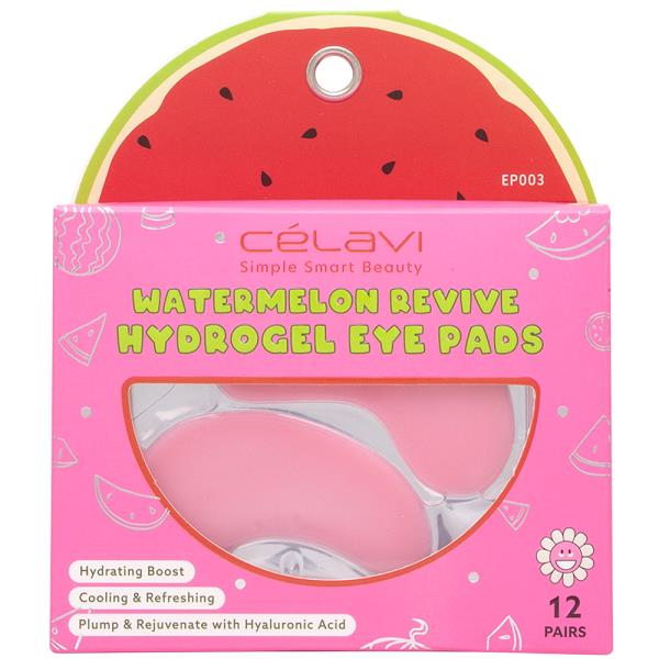 CELAVI WATERMELON REVIVE HYDROGEL EYE PADS