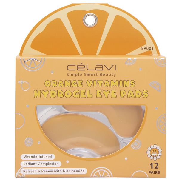 CELAVI ORANGE VITAMINS HYDROGEL EYE PADS