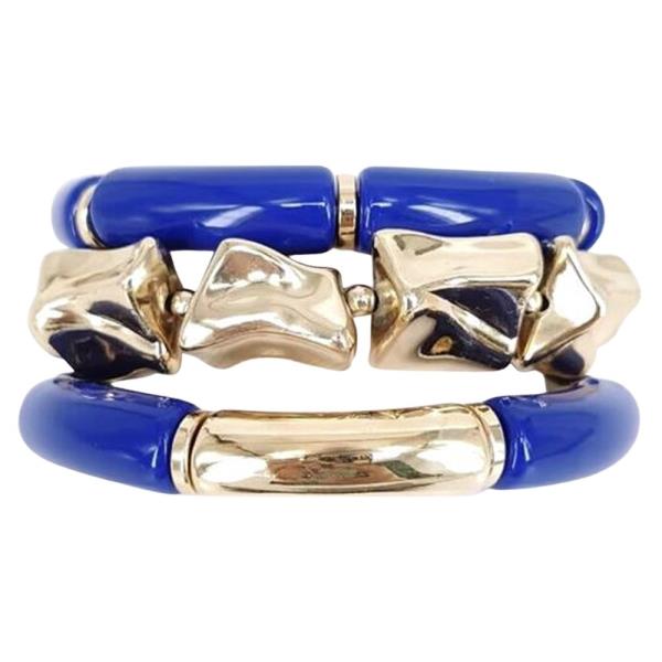 METAL RESIN MULTI STRETCH BRACELET SET
