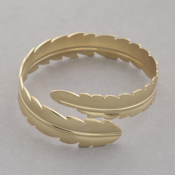 FEATHER METAL ARM CUFF