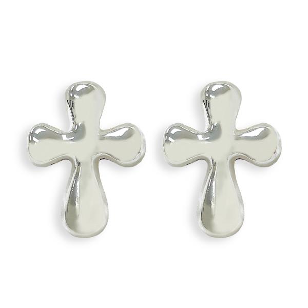 CROSS METAL EARRING
