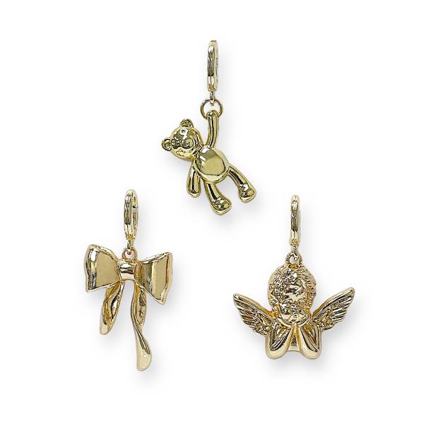 TEDDY BEAR ANGEL ASSORTED CHARM SET