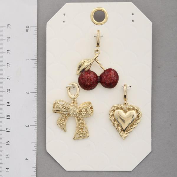 CHERRY RIBBON MULTI CHARM SET