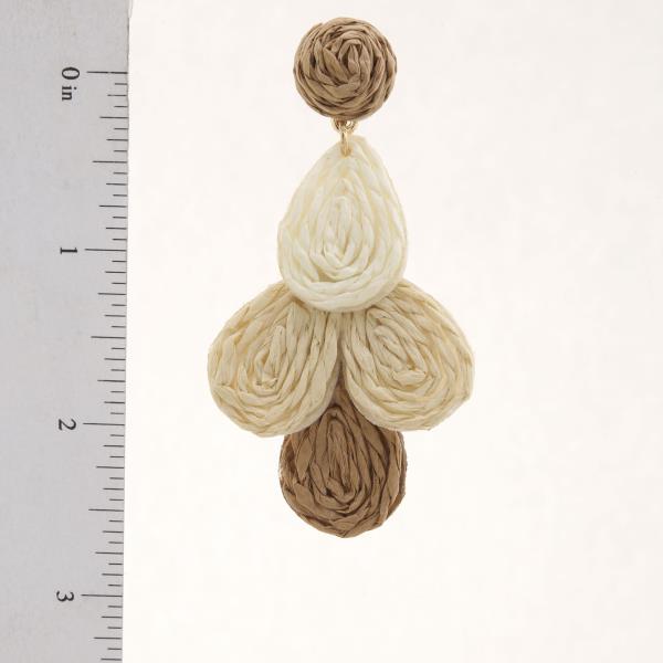 MULTI COLOR TEARDROP LINK DANGLE EARRING