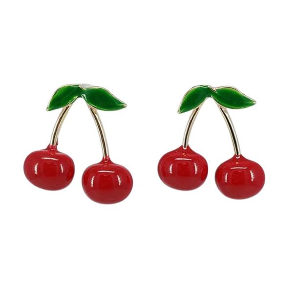 CHERRY METAL EARRING