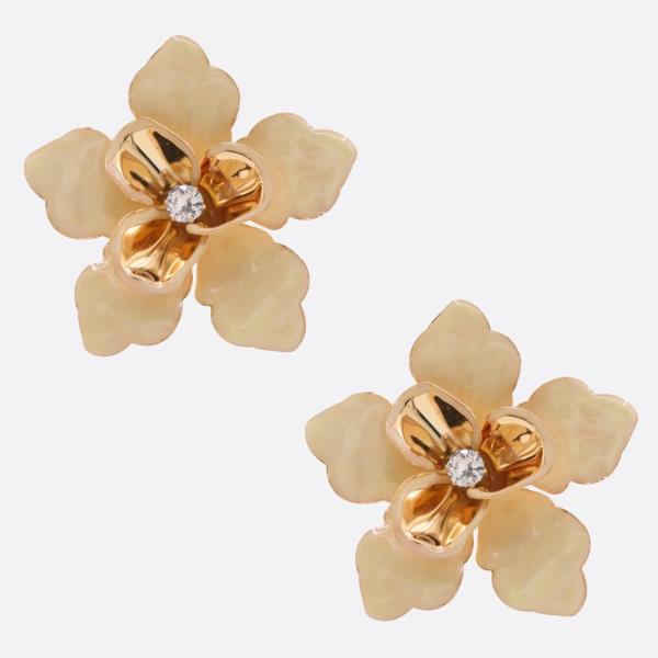 ACETATE FLOWER EARRING