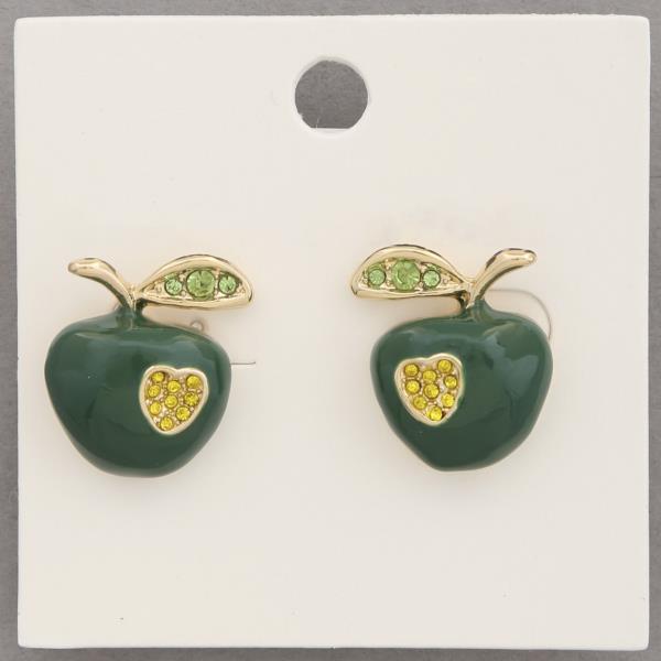 APPLE STUD EARRING