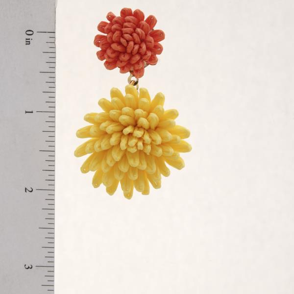 RAFFIA FLOWER EARRING