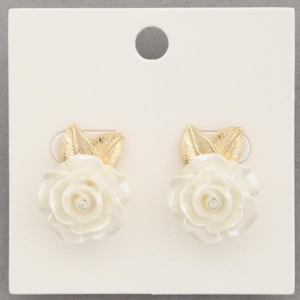 ROSE FLOWER EARRING