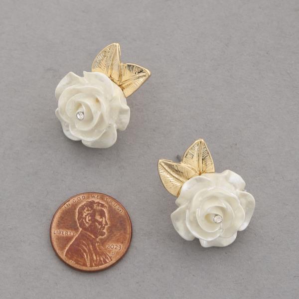 ROSE FLOWER EARRING