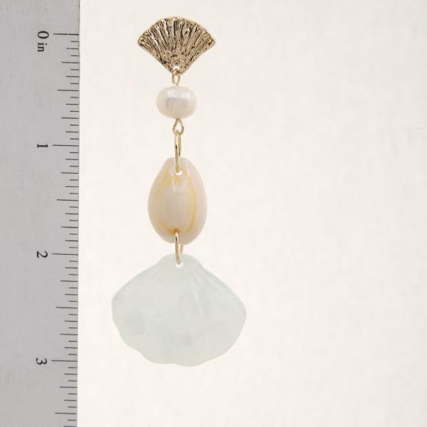 SEALIFE BEAD DANGLE EARRING