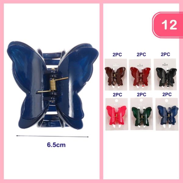 BUTTERFLY HAIR CLAW CLIP (12 UNITS)