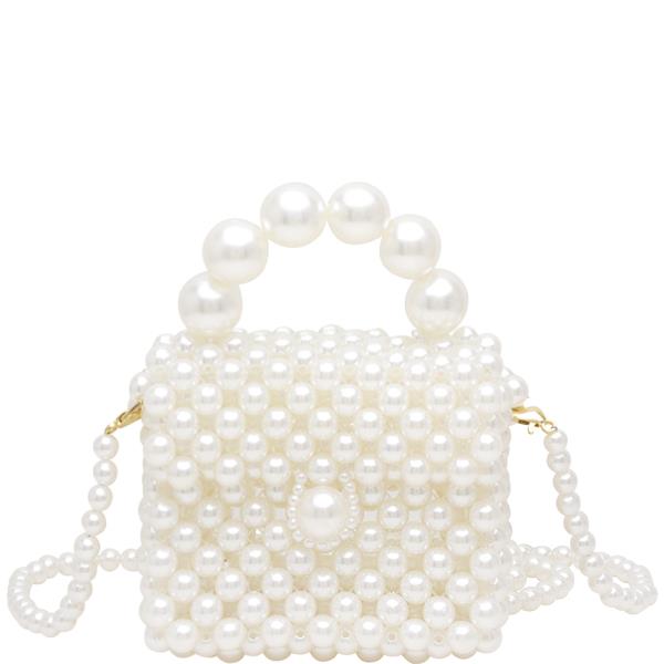 MINI HANDLE PEARL CROSSBODY BAG