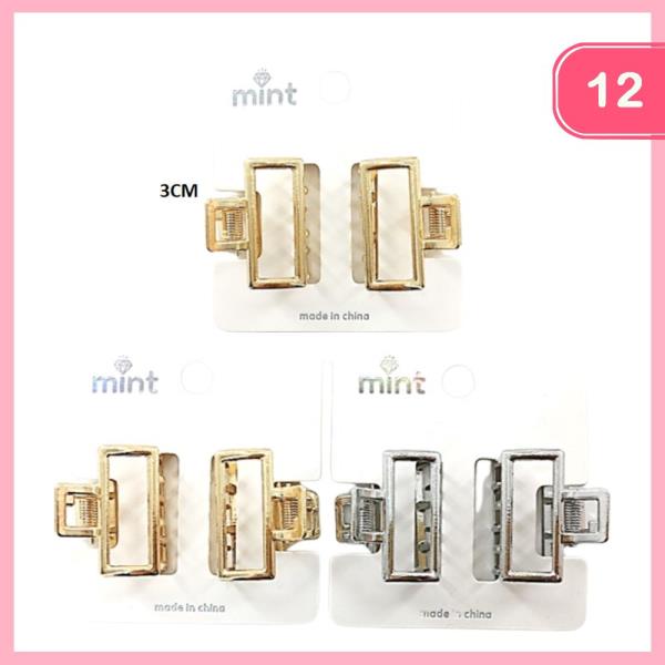 HAIR CLAW CLIP SET (12 UNITS)