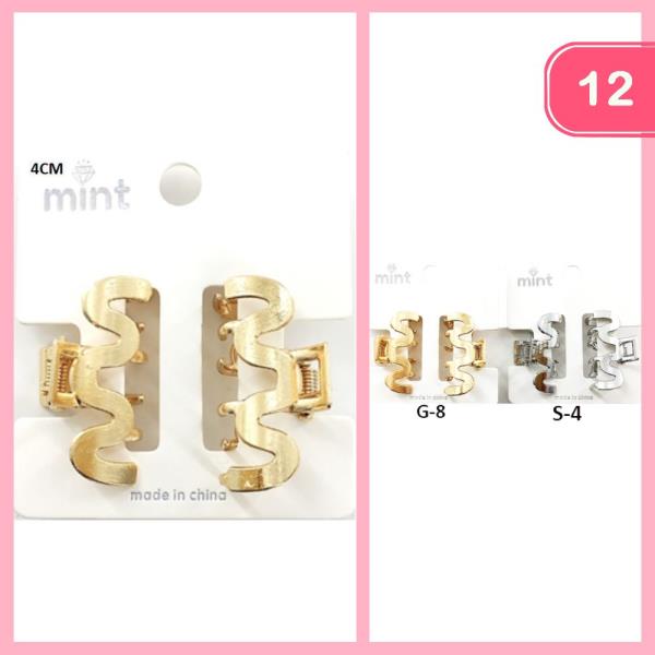 WAVY HAIR CLAW CLIP (12 UNITS)