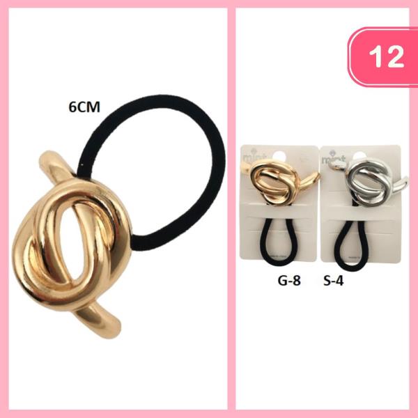 METAL KNOT HAIR TIE (12 UNITS)