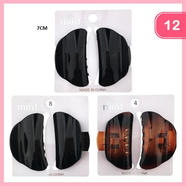 HAIR CLAW CLIP ST (12 UNITS)