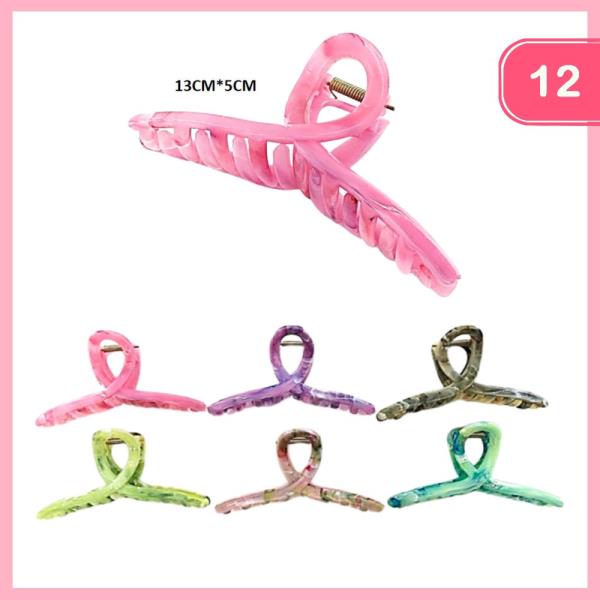 HAIR CLAW CLIP (12 UNITS)