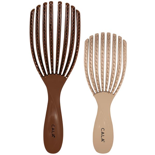 CALA FLEXIBLE VENT 2PC BRUSH CHOCO NUDE