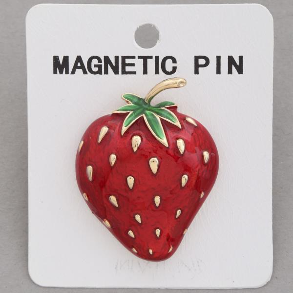 STRAWBERRY MAGNETIC PIN