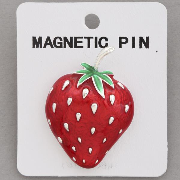 STRAWBERRY MAGNETIC PIN