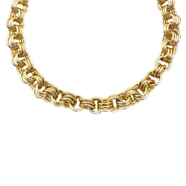 CIRCLE LINK METAL NECKLACE