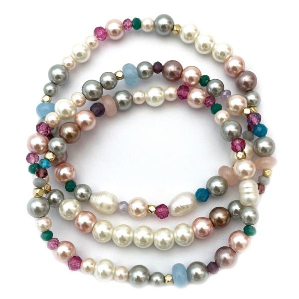 MIXED BEAD BRACELET SET