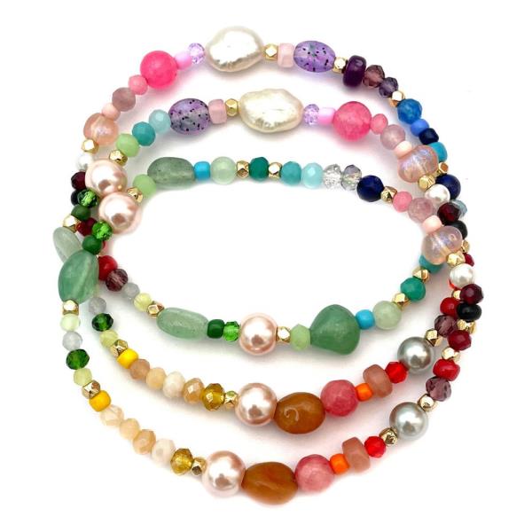 MIXED BEAD BRACELET SET