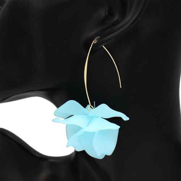 FLOWER PULL THROUGH EARRING