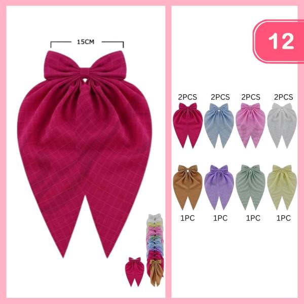 HAIR BOW PIN (12 UNITS)