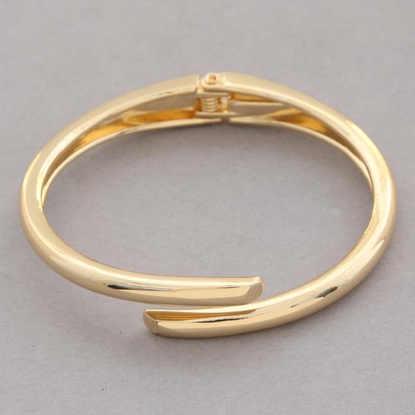 SODAJO GOLD DIPPED METAL HINGED BRACELET