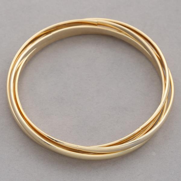 SODAJO GOLD DIPPED METAL BANGLE MULTI BRACELET