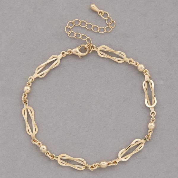 SODAJO GOLD DIPPED METAL CHAIN BRACELET