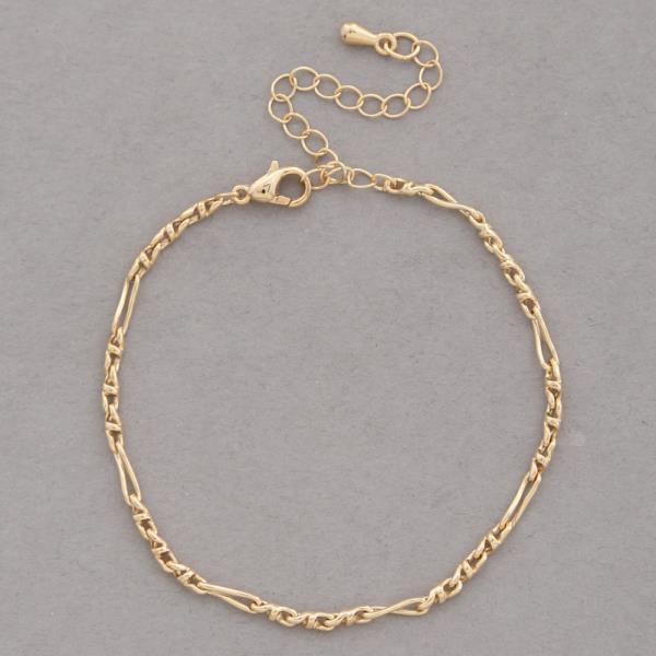 SODAJO GOLD DIPPED METAL CHAIN BRACELET