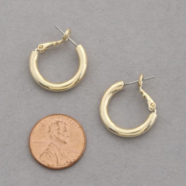 SODAJO HOOP GOLD DIPPED EARRING