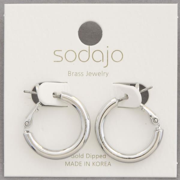 SODAJO HOOP GOLD DIPPED EARRING