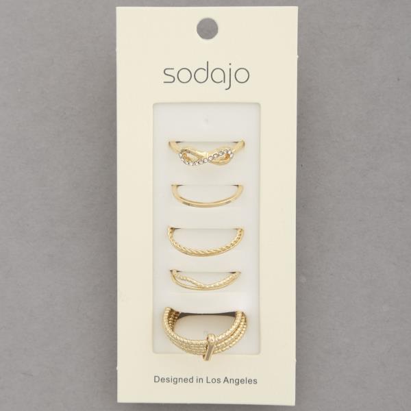 SODAJO ASSORTED RING SET