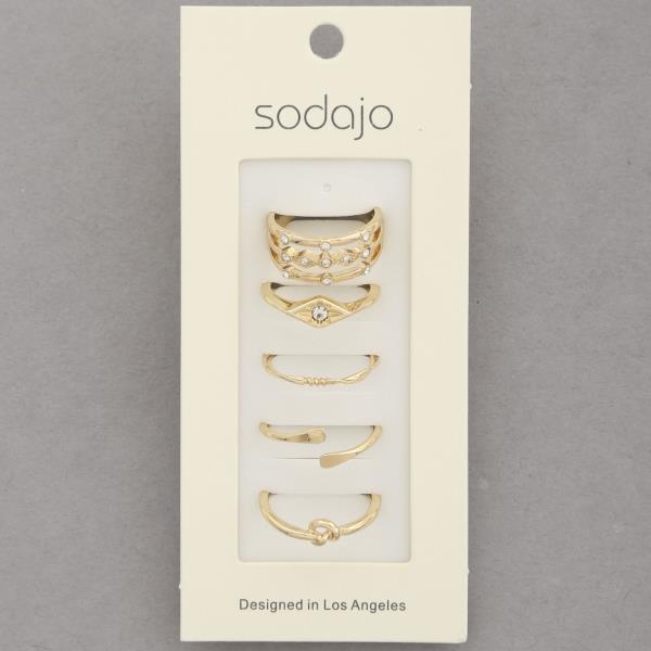SODAJO ASSORTED RING SET