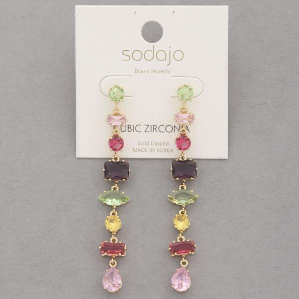 SODAJO CZ DANGLE EARRING