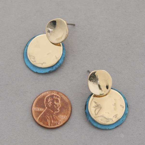 SODAJO CIRCLE LINK DANGLE EARRING