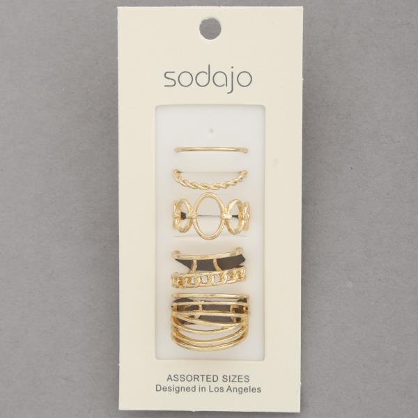 SODAJO ASSORTED RING SET
