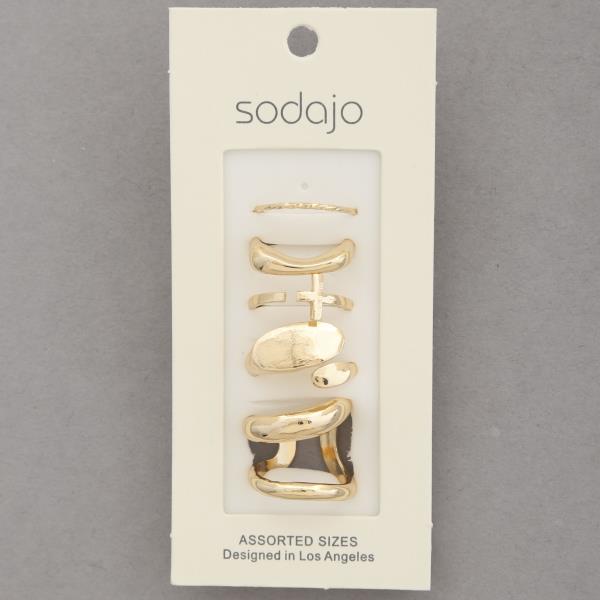 SODAJO ASSORTED RING SET