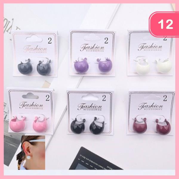 HUGGIE EARRING (12 UNITS)