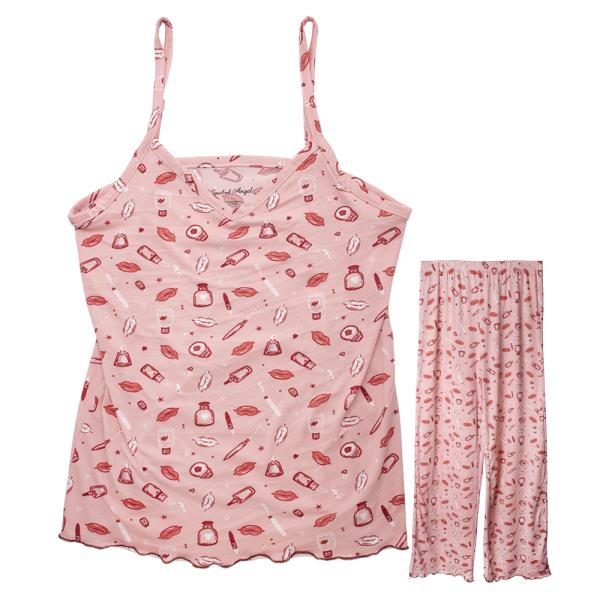 MAKE UP SLEEPWEAR TOP AND PANTS SET