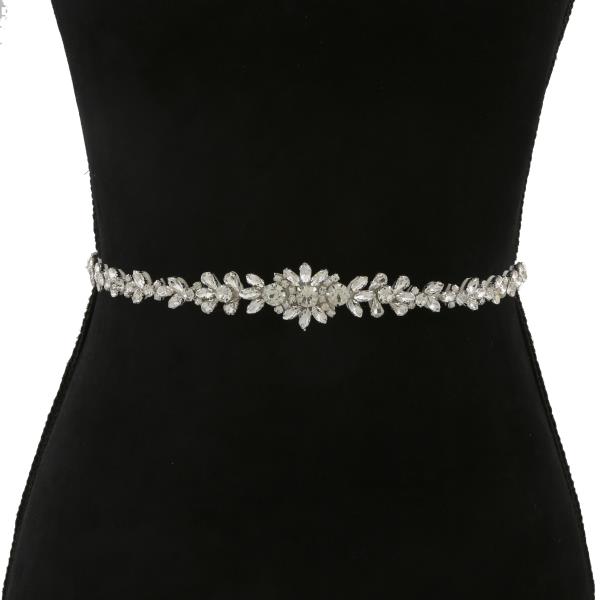 FLOWER RHINESTONE BELT