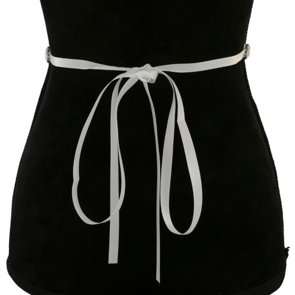FLOWER TEARDROP RHINESTONE BELT
