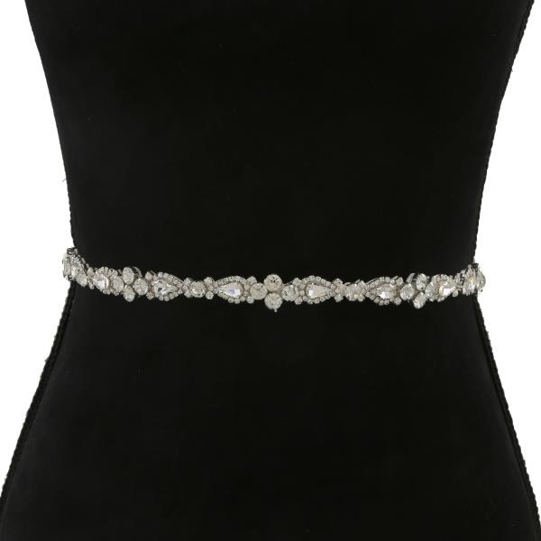 TEARDROP CIRCLE RHINESTONE BELT